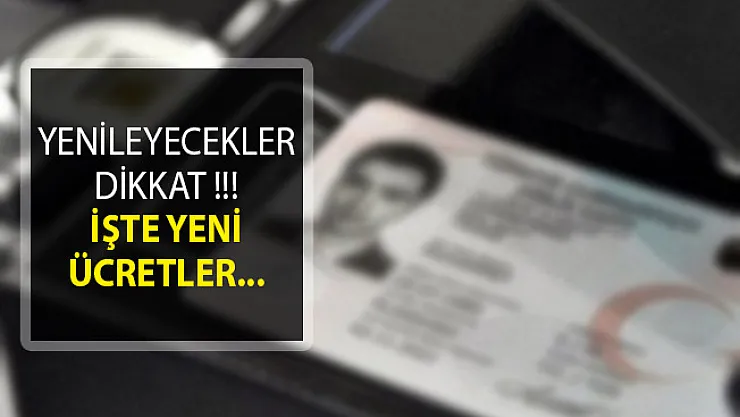 2019 Yeni Kimlik Ücreti Ne Kadar? Çipli Kimlik Ücreti
