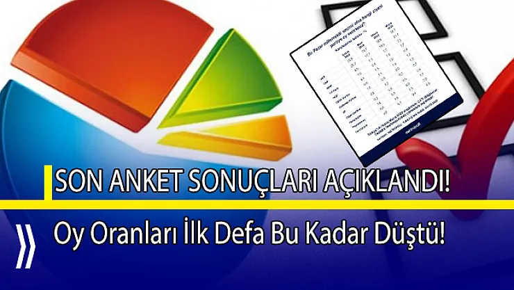 2020 Mayıs ayı son anket sonuçları açıklandı!