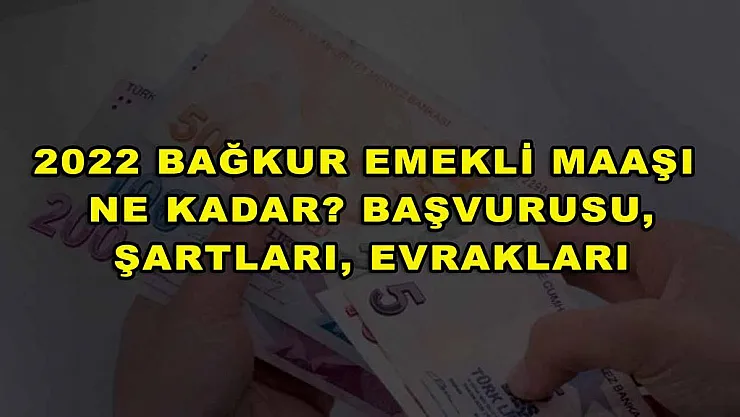 2022 BAĞKUR Emekli Maaşı Ne Kadar? Başvurusu, Şartları, Evrakları
