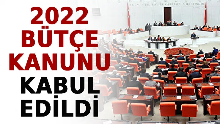 2022 Bütçe Kanunu Kabul Edildi