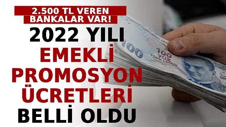 2022 Yılı Emekli Promosyon Ücretleri Belli Oldu: 2.500 TL Veren Bankalar Var!