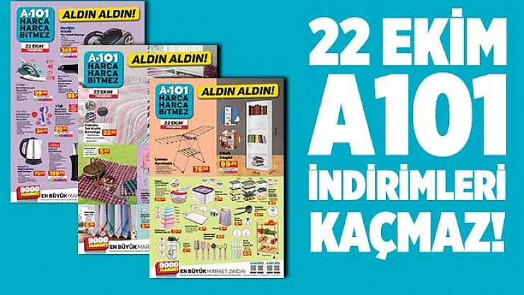 22 Ekim A101 aktüel ürünler kataloğu! A101'de bu hafta görülmemiş dev indirimler! Bu fırsat bir daha gelmez!