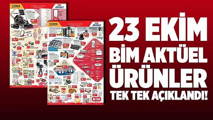 23 Ekim BİM aktüel ürünler kataloğu! Bu indirimler bomba! Bu hafta indirimli satılacak ürünler tek tek açıklandı!