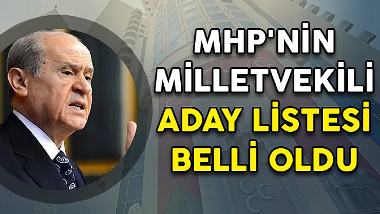 24 Haziran Seçimleri İçin MHP'nin Milletvekili Aday Listeleri Belli Oldu