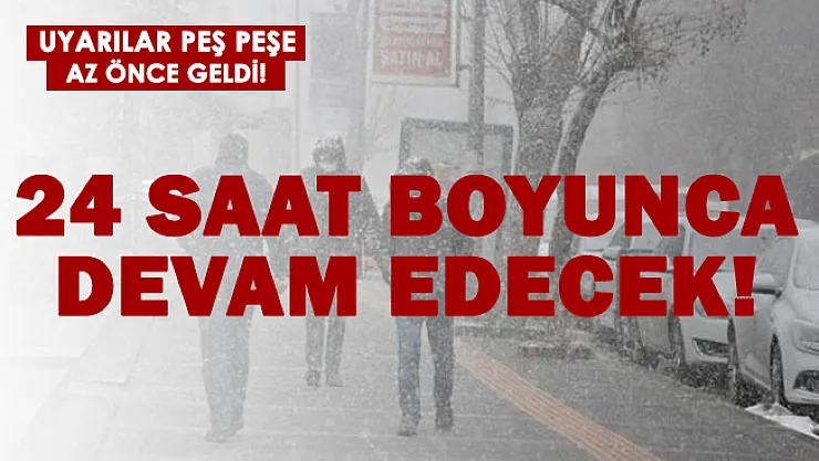 24 saat boyunca devam edecek! Çığ, don, rüzgar ve şiddetli yağış uyarısı yapıldı!