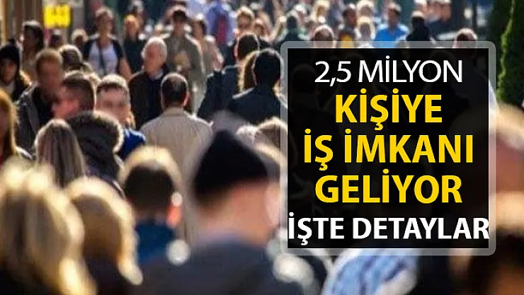 2,5 Milyon Kişiye İş İmkanı Geliyor ! İşte İstihdam Destek Paketi