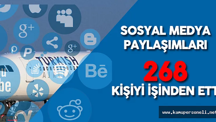 268 THY Personeli Sosyal Medya Yüzünden İşinden Oldu