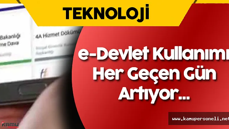28.5 Milyon Kullanıcı e-Devlet Kullanıyor