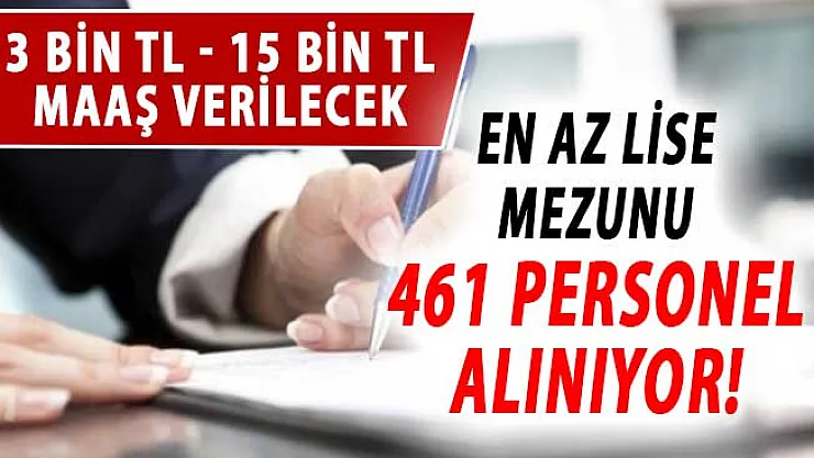 3 Bin TL İle 15 Bin TL Arasında Maaşla En Az Lise Mezunu 461 Kamu Personeli Alımı Yapılıyor (İSKİ Personel Alım İlanı)