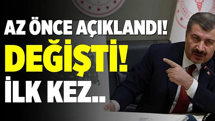 4 Şubat koronavirüs tablosu az önce açıklandı! Değişti! İlk defa oldu!