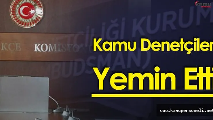 5 Kamu Denetçisi Yemin Etti