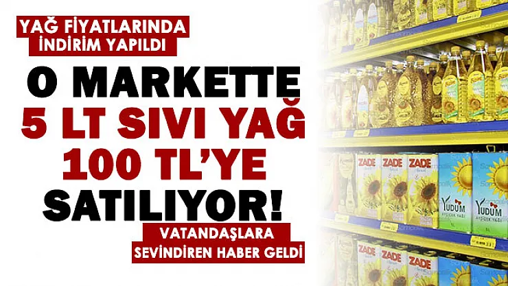 5 litre sıvı yağ fiyatlarında indirim yapıldı: O markette 5 LT sıvı yağ 100 liraya satılıyor! Tarım Kredide ise 5 litre sıvı yağ 200 lira