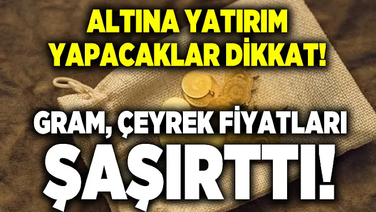 7 Ekim Çarşamba altın fiyatlarında son durum!  Gram, çeyrek, yarım ve tam altın fiyatları ne kadar?