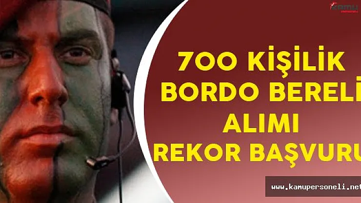700 Kişilik Bordo Bereli Alımı için Yoğun Talep