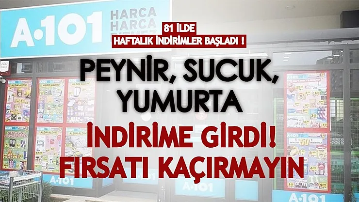 81 ilde şubesi olan markette haftalık indirimler başladı! Peynir, sucuk, yumurta, deterjan indirime girdi
