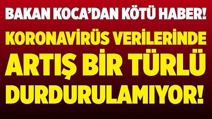 9 Kasım koronavirüs verilerinde korkutan yükseliş durdurulamıyor! Rakamlar herkesi şoke etti!