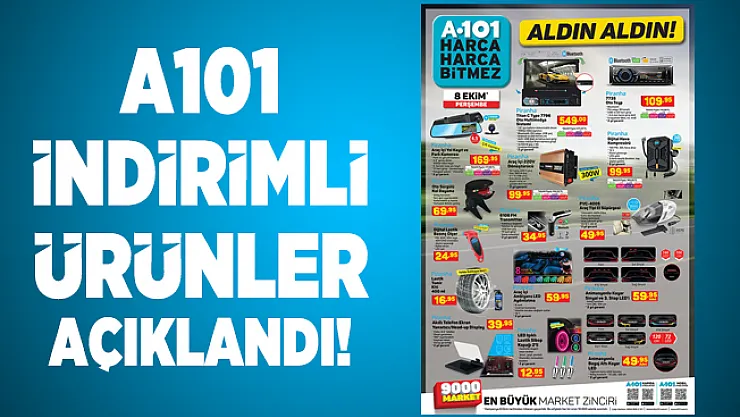 A101 Aktüel ürünler satışa çıktı! A101 aktüel ürünler kataloğu! Aldın aldın ürünler