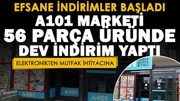 A101'den alışveriş yapanlara sevindiren haber! Efsane indirimler yapıldı! Elektronikten mutfak ihtiyacına 56 parça ürün çok ucuza satılıyor