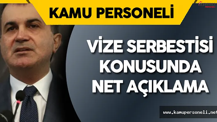 AB Bakanı Net Konuştu: " Vize Serbestisi Konusunda Tarih Verilmezse!"