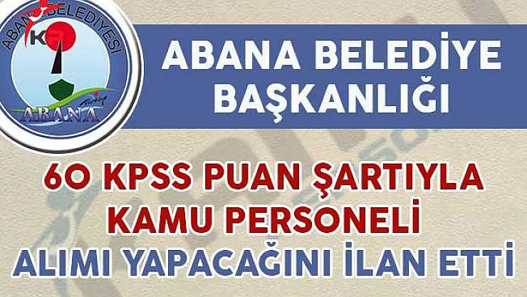 Abana Belediyesi Kamu Personeli Alımı Yapacağını İlan Etti