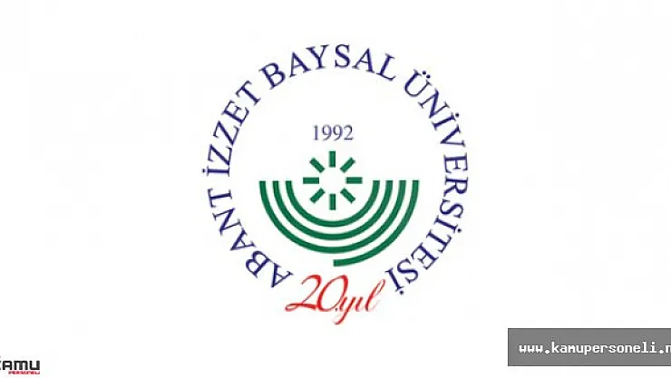 Abant İzzet Baysal Üniversitesi Sözleşmeli Personel Alım İlanı 2016