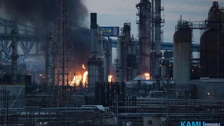 ABD Pensilvanya'da Gaz Rafinerisinde Patlama