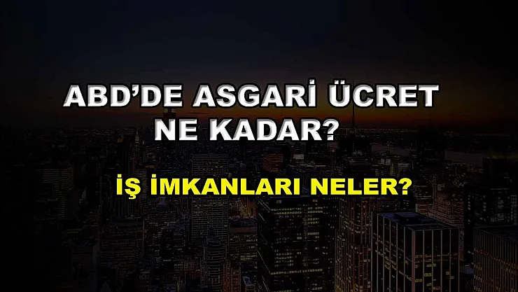 ABD'de Asgari Ücret Ne Kadar? İş İmkanları Neler?