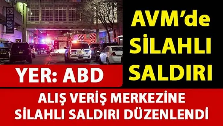 ABD'de bulunan bir alış veriş merkezine silahlı saldırı düzenlendi