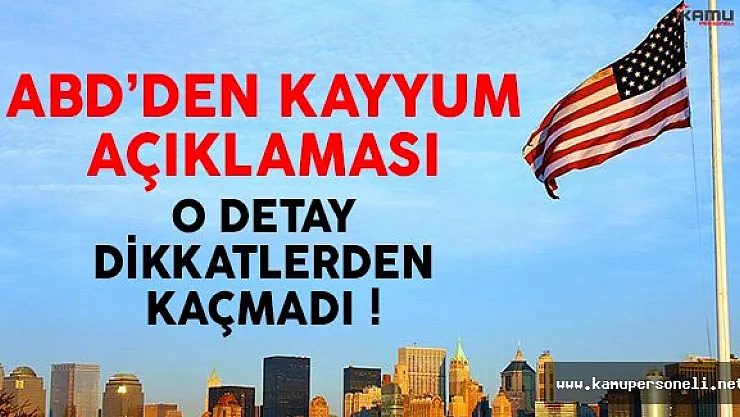 ABD'den 'Kayyum' Açıklaması Geldi: Endişe Duyuyoruz
