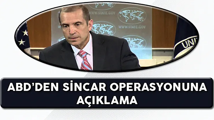 ABD'den Sincar'a Yapılan Hava Harekatına Yönelik Açıklama