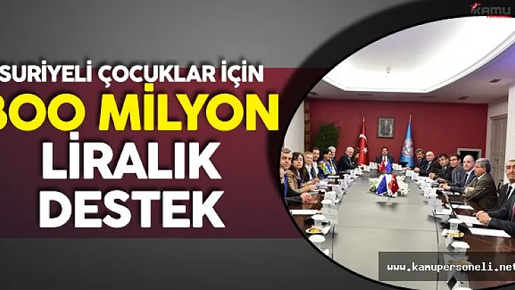 AB'den Türkiye'deki Suriyeli Çocukların Eğitimi için 300 Milyon Liralık Destek