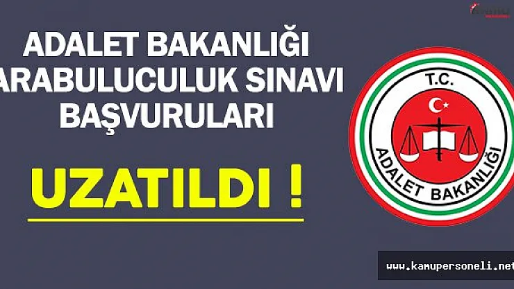 Adalet Bakanlığı Arabuluculuk Sınavı (2) Başvuruları Uzatıldı !