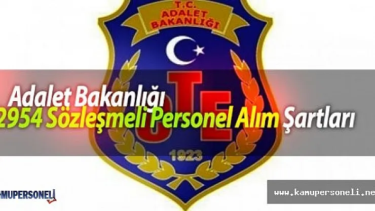 Adalet Bakanlığı Ceza ve Tevkifevleri Genel Müdürlüğü Personel Alım Şartları