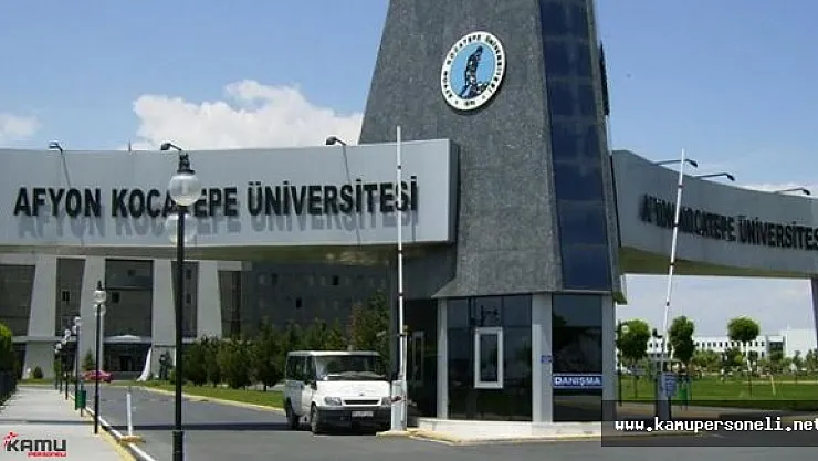 Afyon Kocatepe Üniversitesi Sözleşmeli Personel Alımı İlanı