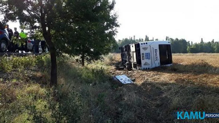 Afyonkarahisar- Konya karayolu Çay ilçesinde yolcu otobüsü kazası! Çok sayıda yaralı var