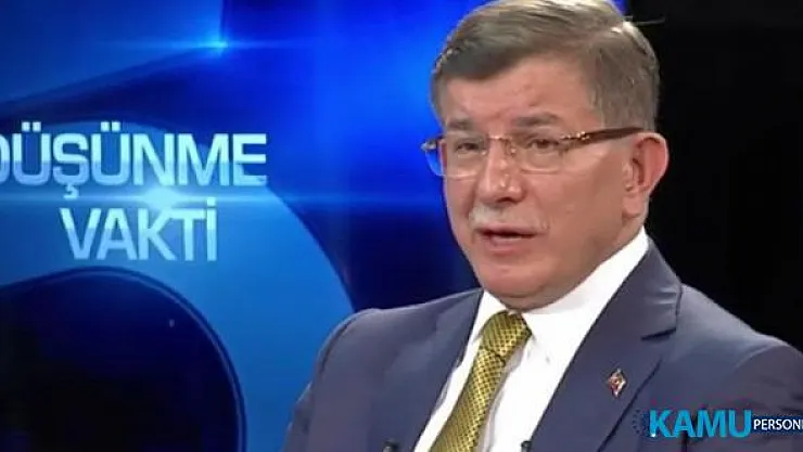 Ahmet Davutoğlu'ndan son dakika açıklaması