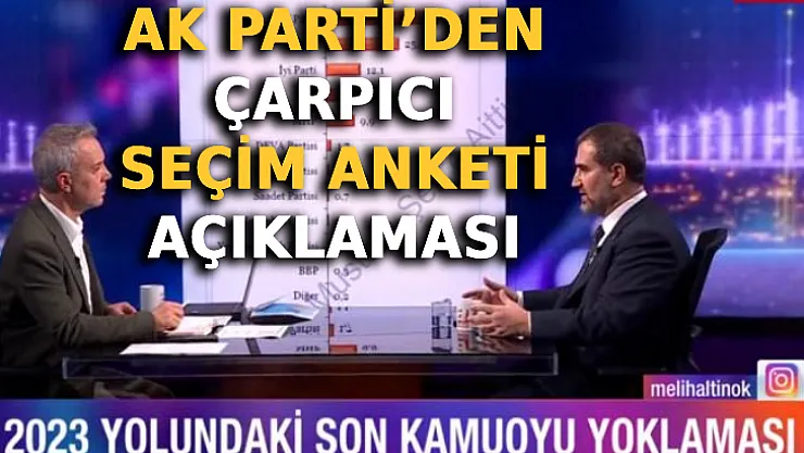 AK Parti'den Çarpıcı Seçim Anketi Açıklaması: Bugün Seçim Olsa…