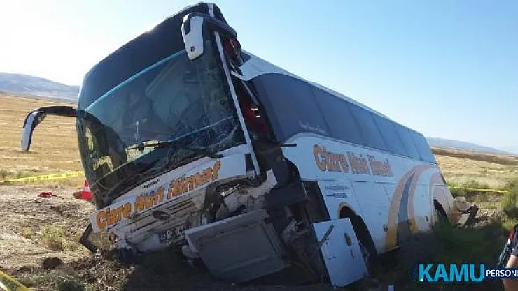 Aksaray-Ankara kara yolununda yolcu otobüsü kazası! trafik kazasında 41 kişi yaralandı