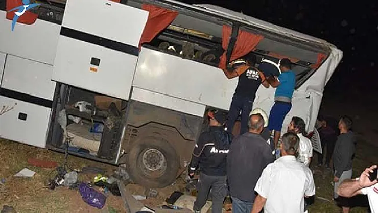 Aksaray Ankara Yolunda Polis Otobüsü Devrildi! Çok Sayıda Yaralı Var
