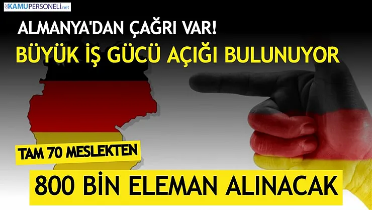 Almanya'daki büyük iş gücü açığı için çağrı yapıldı! Tam 70 meslek grubundan nitelikli eleman alınacak