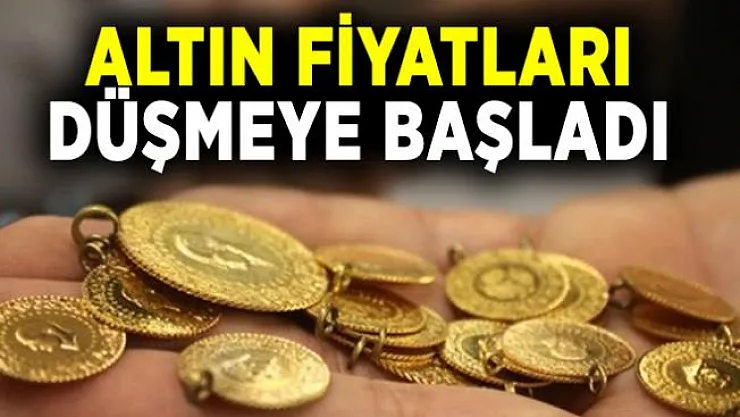 Altına yatırım yapacaklar dikkat! Altın fiyatları düşmeye başladı