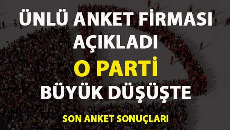Anar son seçim anketinde Ak Parti, CHP, MHP ve İYİ Parti oy oranları