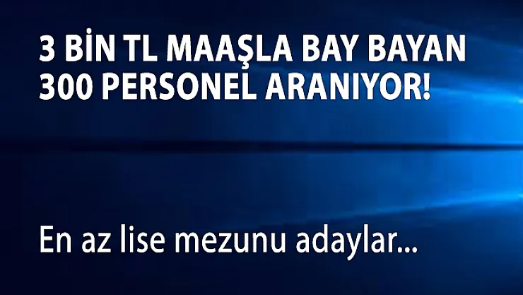 ANK Teknoloji İŞKUR aracılığı ile 300 personel alımı yapacak!