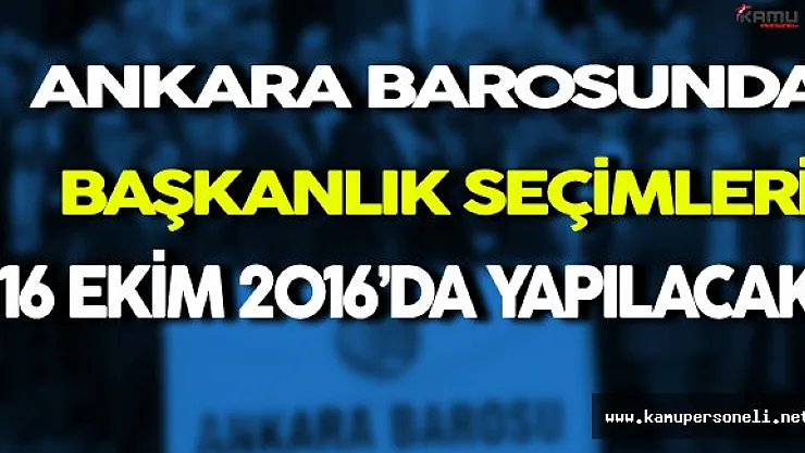 Ankara Barosunda Başkanlık Seçimleri Yarın Yapılacak ( 7 Aday Yarışacak )
