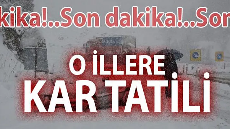 Ankara'da okullar tatil edildi! 14 Aralık hangi illerde okular kar tatili edildi? | Son dakika kar tatili haberleri