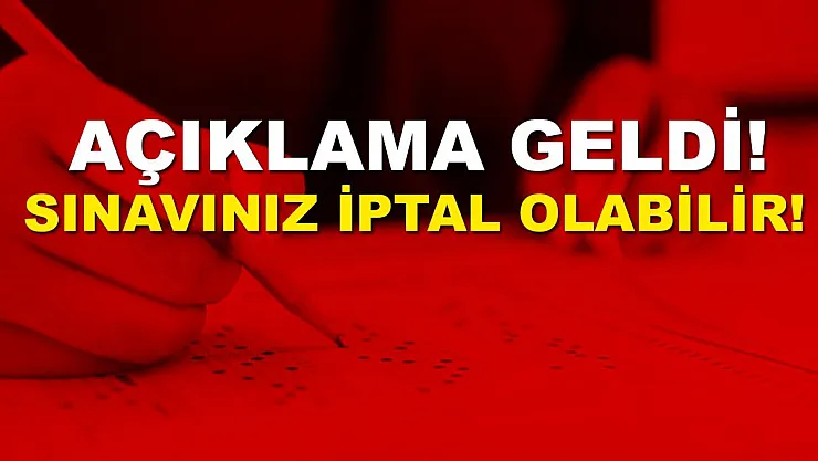 AÖF Final sınavına girenlere son dakika uyarısı geldi! Sınavınız iptal olabilir!