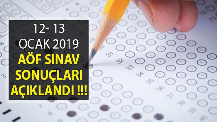AÖF Güz Dönemi Ara Sınav Sonuçları Açıklandı! 12- 13 Ocak AÖF Sınav Sonuçları Sorgulama Ekranı
