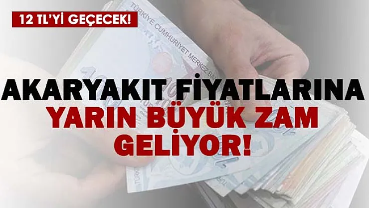 Aracı olanlara kötü haber! Yarın akaryakıta büyük zam gelecek! 12 TL'yi geçecek..