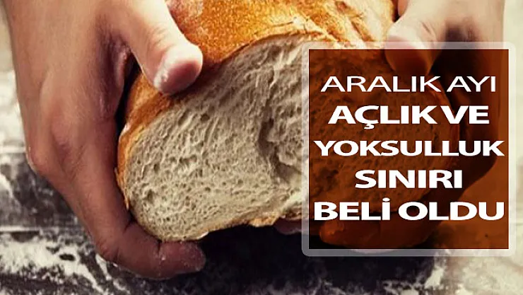 Aralık Ayı Açlık ve Yoksulluk Sınırı Belli Oldu