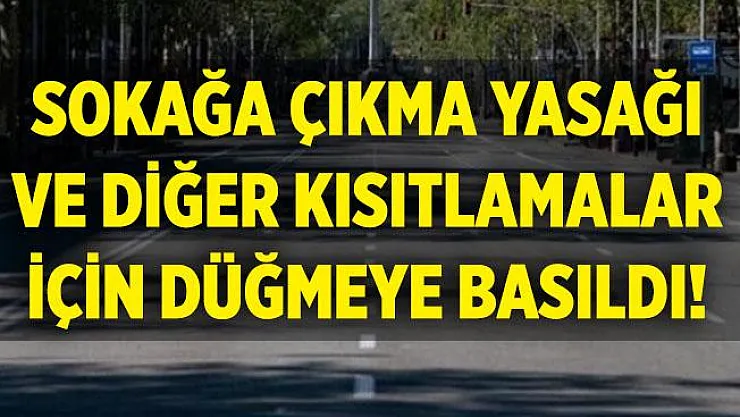 Artan vaka sayıları sonrasında hafta sonu sokağa çıkma kısıtlaması ve park yasakları yolda!